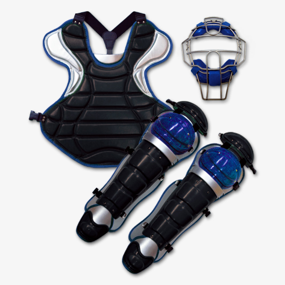 ベルガード（BELGARD）キャッチャー防具セット MPL775_KSN_2114_Black-Dblue-Silver