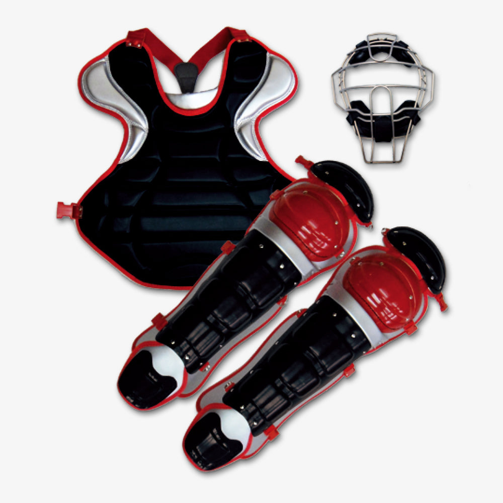 ベルガード（BELGARD）キャッチャー防具セット MPL775_KSN_2114_Black-Red-Silver